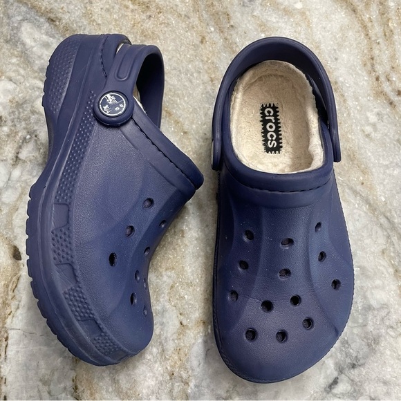 CROCS Classic Lined Unisex Kids Clogs 12 c 13 - Picture 1 of 10